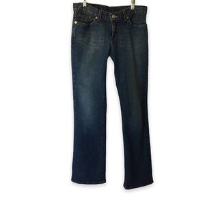 Lucky Brand Women's Flare Dungarees by Gene Montesano Soho Style F29AA20 Size 4